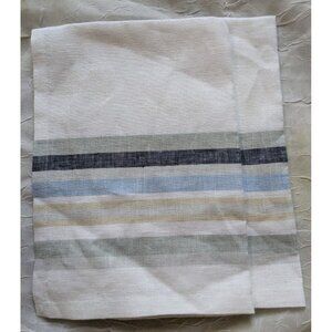 Williams Sonoma Placemats 100% Linen Stripes Kitchen Towel Cloth 14x20 Set Of 2